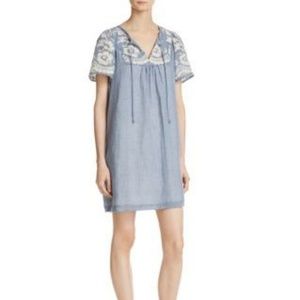 BeltaineWomens Gauze Embroidered Casual Dress